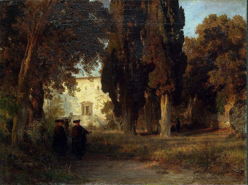 Oswald achenbach Klostergarten